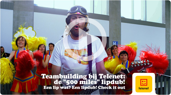 Teambuilding bij Telenet: de 500 miles lipdub