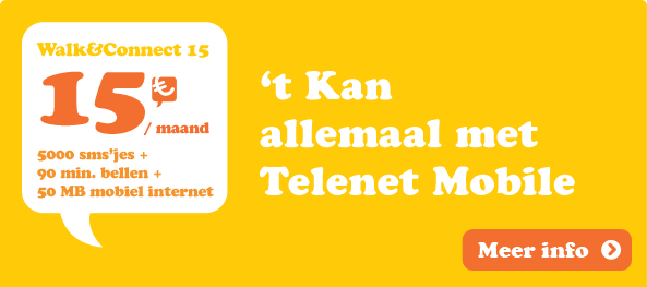 Superveel sms’en €15/maand