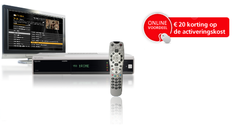 Half jaar gratis digitale televisie, Gratis installatie bij je thuis, €20 korting op de activeringskost (bij online bestellen)
